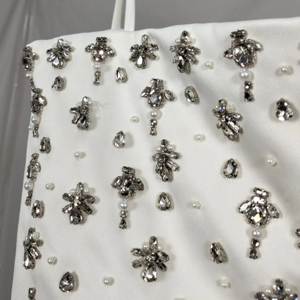 House of cb martine White Embellished wedding Dress - Picture 3 of 4